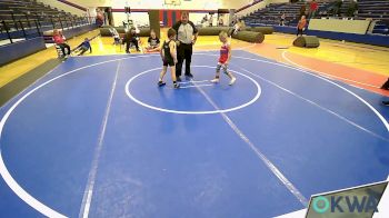 55 lbs 2nd Place - Turk Hockett, Caney Valley Wrestling vs Deagen Martinez, Team Tulsa Wrestling Club