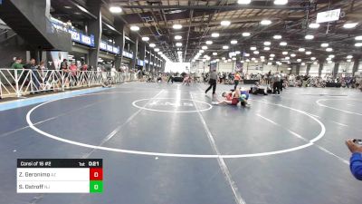 132 lbs Consi Of 16 #2 - Zavian Geronimo, AZ vs Sawyer Ostroff, NJ