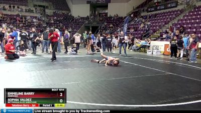 71-75 lbs Round 2 - Emmeline Barry, Nebraska vs Sophia Valdez, Betterman Elite Wrestling