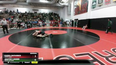 144 lbs Semifinal - Griffen Langer, Mountain Vista vs Kaden Ontiveros, Castle View