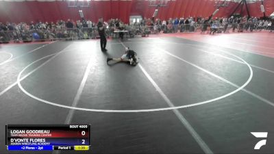 82 lbs Champ. Round 1 - Logan Goodreau, Team Nazar Training Center vs D`Vonte Flores, Askren Wrestling Academy