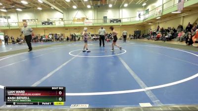 80 lbs Quarterfinal - Kash Bidwell, Elk County Wrestling vs Liam Ward, Terminator Wrestling Academy