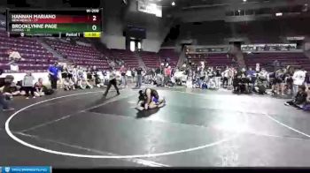W-200 lbs Round 1 (16 Team) - Hannah Mariano, New Mexico vs Brooklynne Page, Kansas