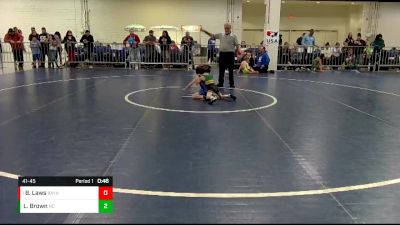 41-45 lbs Round 2 - Beau Laws, Unattached vs Logan Brown, North Carolina