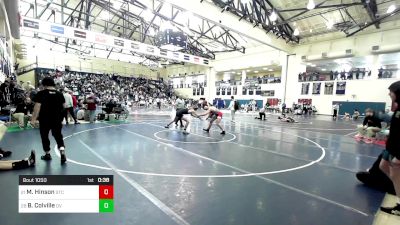 133 lbs Consi Of 16 #1 - Miles Hinson, St. Christopher's School vs Brady Colville, Delaware Valley