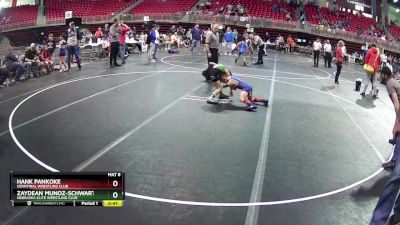 65 lbs 2nd Place Match - Hank Pankoke, Cenntinal Wrestling Club vs Zaydean Munoz-Schwartzkopf, Nebraska Elite Wrestling Club