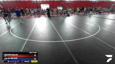 92 lbs Cons. Round 5 - Kolten Bollig, WI vs Lelan Nelson, IL