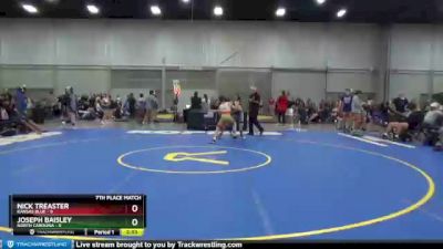 120 lbs Placement Matches (16 Team) - Nick Treaster, Kansas Blue vs Joseph Baisley, North Carolina