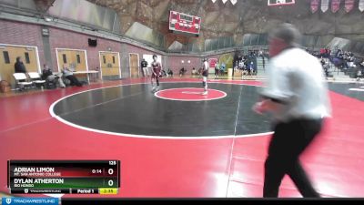 125 lbs Semifinal - Dylan Atherton, Rio Hondo vs Adrian Limon, Mt. San Antonio College