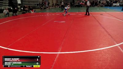 80 lbs Finals (8 Team) - Becket DeRosier, Brainerd vs Brody Sundby, Watertown-Mayer