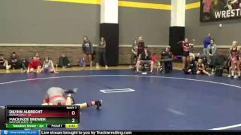82 lbs Round 2 (12 Team) - Dilynn Albrecht, Badger Girls vs Mackinzie Brewer, Missouri Black
