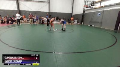 117 lbs Semifinal - Clayton Sullivan, Askeo International Mat Club vs Hunter Mihaljcic, Peninsula Wrestling Club