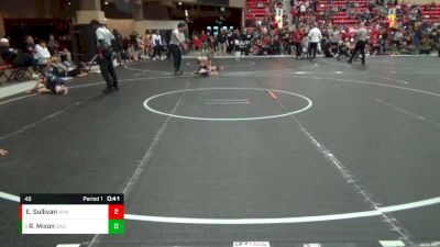 46 lbs Cons. Semi - Raylan Mixon, Derby Wrestling Club vs Eli Sullivan, Wichita Blue Knights