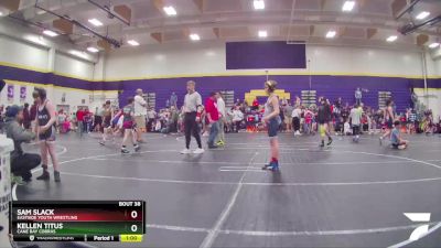 95 lbs Round 3 - Kellen Titus, Cane Bay Cobras vs Sam Slack, Eastside Youth Wrestling