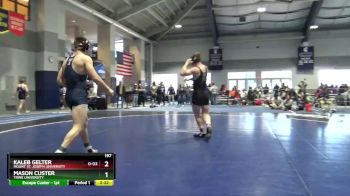 197 lbs Cons. Round 2 - Mason Custer, Trine University vs Kaleb Gelter, Mount St. Joseph University