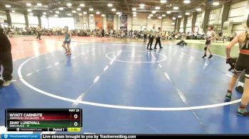 80 lbs Rd# 3 12:00pm Friday - Wyatt Carnrite, Agression Legionaries vs Shay Lundvall, Iowa Black