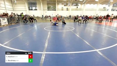 68 lbs Consi Of 8 #2 - Tate Hosford, New England Gold WC vs Logan Boudreau, Ddk Wc