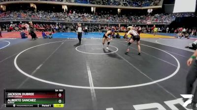 5A 190 lbs Quarterfinal - Alberto Sanchez, Dumas vs Jackson Dubree, Lucas Lovejoy