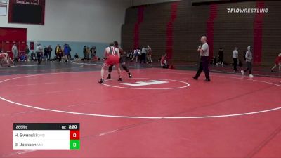 285 lbs Quarterfinal - Hogan Swenski, Ohio State - Unatt vs Brian Jackson, Vmi