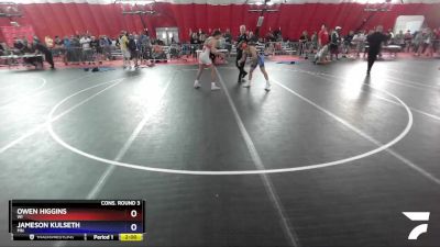 138 lbs Cons. Round 3 - Owen Higgins, WI vs Jameson Kulseth, MN