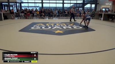 N-5 lbs Round 1 - Tyler Peyton, Hammerin Hawks vs Gianna Poole, Anamosa Wrestling Club