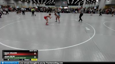 126 lbs Cons. Round 4 - Adam Bilby, South Central Punisher Wrestling vs Isaac Wilson, Iowa