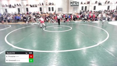 126 lbs Round Of 16 - Braeden Thrasher, North Attleborough vs Marco Simonelli, Barnstable