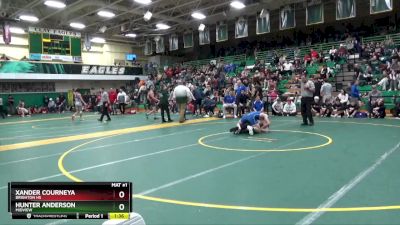 150 lbs Quarterfinal - Hunter Anderson, MIDVIEW vs Xander Courneya, Brighton HS