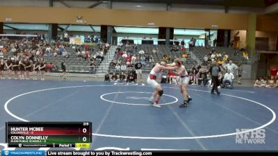 215 lbs Semifinals (8 Team) - Colyn Donnelly, Elgin Public Schools vs Hunter Mcbee, Collinsville