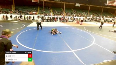 58 lbs Quarterfinal - Brandon Vigil, Duran Elite vs Gunnar Zaluga, Grant County Elite WC