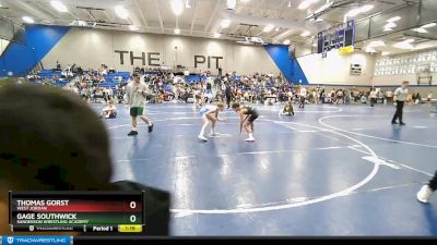 90 lbs Quarterfinal - Gage Southwick, Sanderson Wrestling Academy vs Thomas Gorst, West Jordan