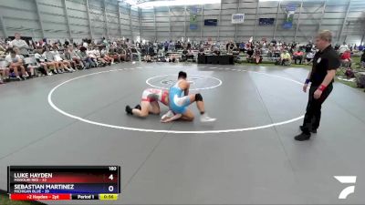 160 lbs Semis & 3rd Wb (16 Team) - Luke Hayden, Missouri Red vs Sebastian Martinez, Michigan Blue