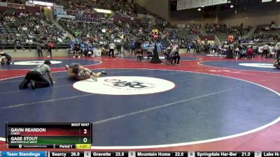 6A 215 lbs Quarterfinal - Gavin Reardon, Cabot vs Gage Stout, Bentonville West