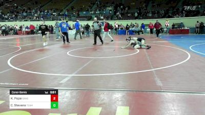 118 lbs Consolation - Kaden Pope, Sand Springs vs Cole Stevens, Team Choctaw