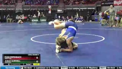 2A-106 lbs Cons. Round 3 - Evan Erpenbach, West Lyon vs Judah Gurwell, Winterset