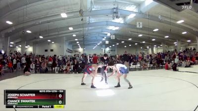 153 lbs Cons. Round 4 - Joseph Schaffer, Nebraska vs Chance Swantek, Nebraska