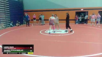 152-164 lbs Round 3 - Jaden Enos, Stars Wrestling Club vs Gianna Stitch Nikolao, Iron Knights