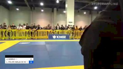 JAVIER GOMEZ vs LUIS FELIPE NINJA DE MORAES PINT 2022 American National IBJJF Jiu-Jitsu Championship