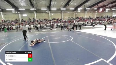 50 lbs Quarterfinal - Kruizemen Myers, Colorado Outlaws vs Titus Ferrari, La Veta