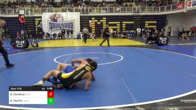 101 lbs Round Of 16 - Robert Cordova, West Jefferson Hills vs Addison Parfitt, Connellsville