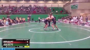 285 lbs Quarterfinals (8 Team) - Jesse Batten, Camden County vs Aiden De Wet, North Gwinnett