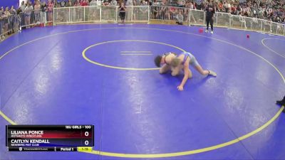 100 lbs Semifinal - Liliana Ponce, HotShots Wrestling vs Caitlyn Kendall, Newberg Mat Club