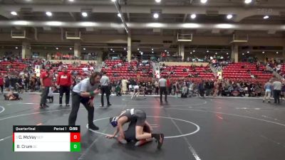 105 lbs Quarterfinal - Cash McVay, South Central Punishers vs Braydden Crum, Duran Elite