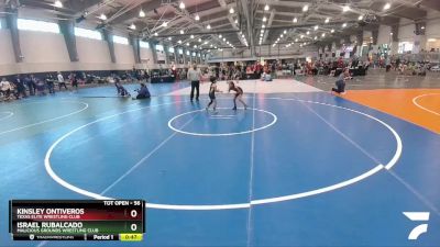 56 lbs Round 3 - Israel Rubalcado, Malicious Grounds Wrestling Club vs Kinsley Ontiveros, Texas Elite Wrestling Club