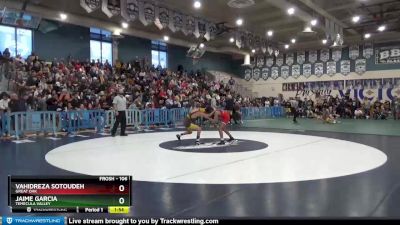 106 lbs 1st Place Match - Jaime Garcia, Temecula Valley vs Vahidreza Sotoudeh, Great Oak