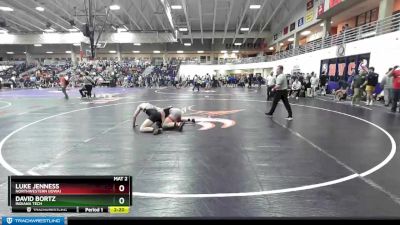 184 lbs Cons. Round 4 - Luke Jenness, Northwestern (Iowa) vs David Bortz, Indiana Tech