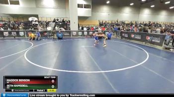 86 lbs Cons. Round 2 - Seth Ramsdell, MN vs Maddox Benson, NE