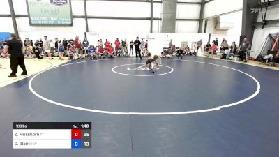 100 lbs Rr Rnd 2 - Zaphyr Musshorn, Team Tugman vs Cooper Blair, Maine Trappers