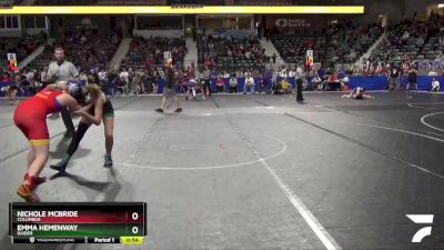 130 lbs Cons. Round 1 - Nichole McBride, Columbus vs Emma Hemenway, Raider