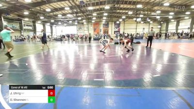 127 lbs Consi Of 16 #2 - Joseph Uhrig, NY vs Darion Shannon, FL